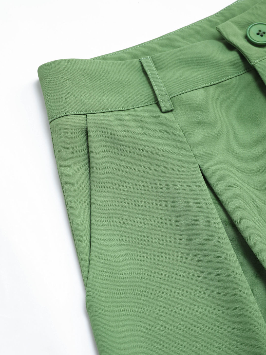 Pleated Wide Leg Trousers
