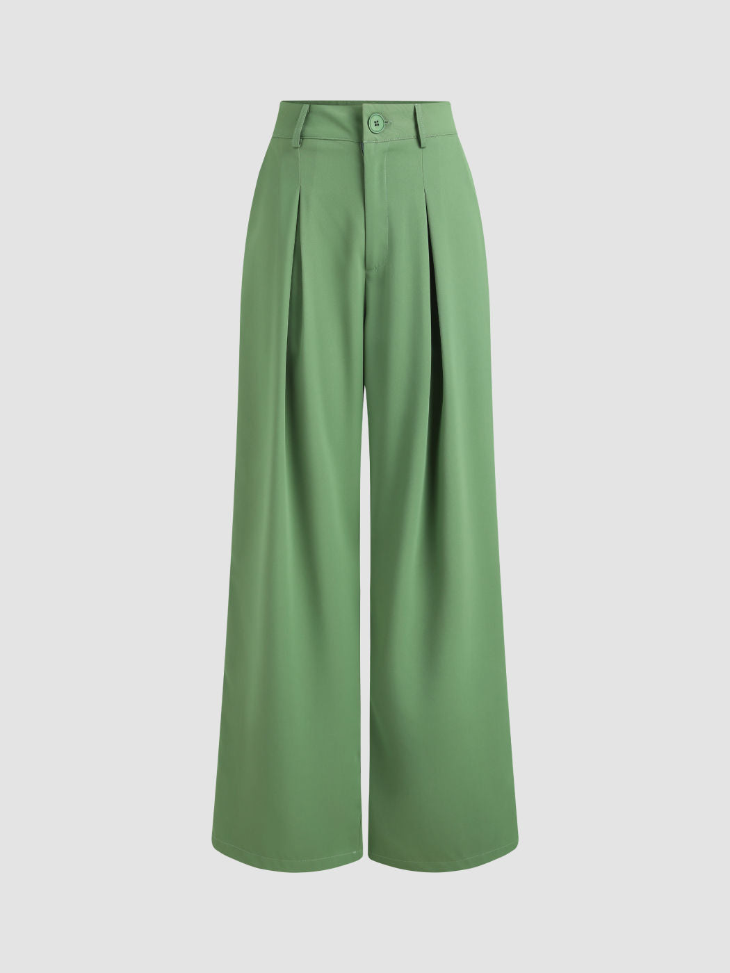 Pleated Wide Leg Trousers