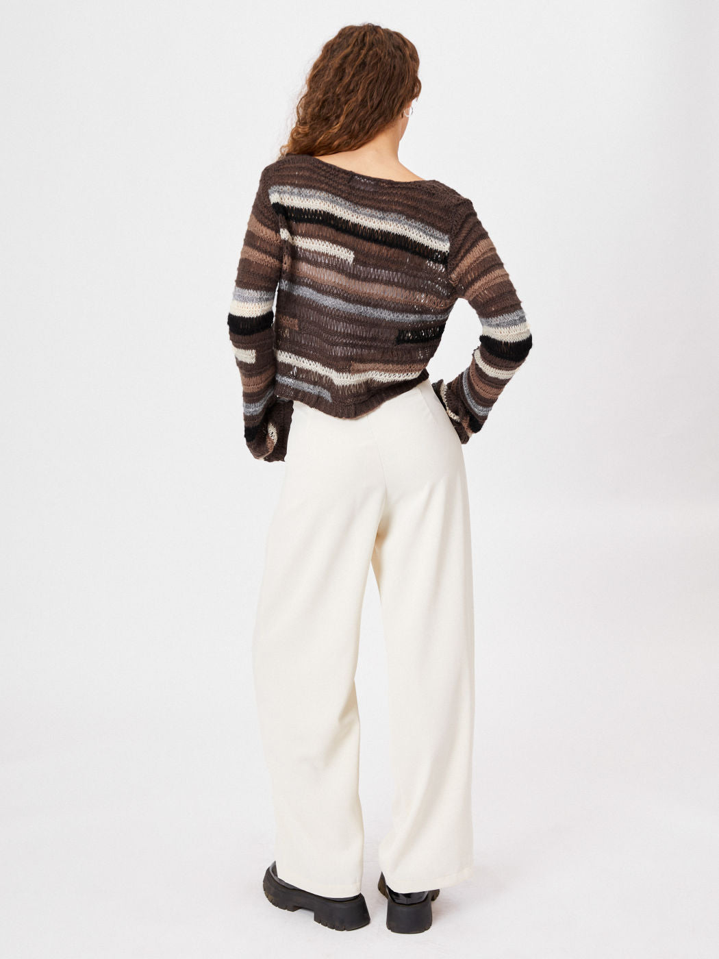 Pleated Wide Leg Trousers