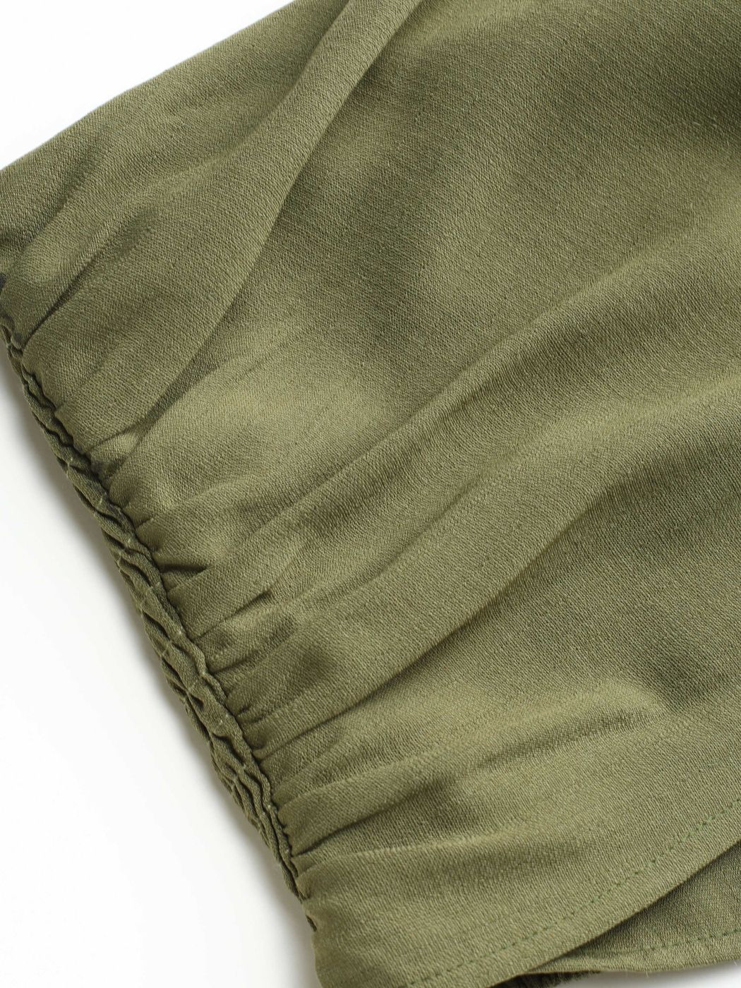 Cross Halter Shirred Back Crop Top