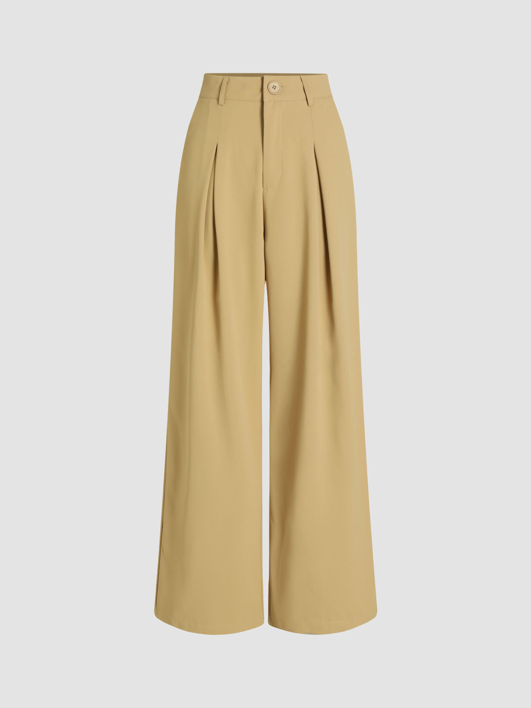 Pleated Wide Leg Trousers