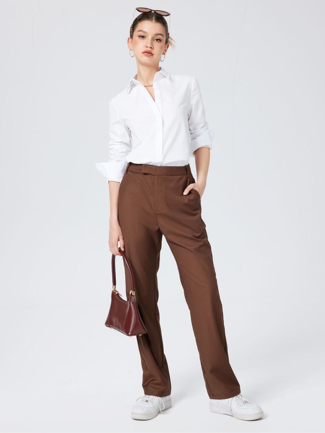 Collar Button Up Long Sleeve Shirt