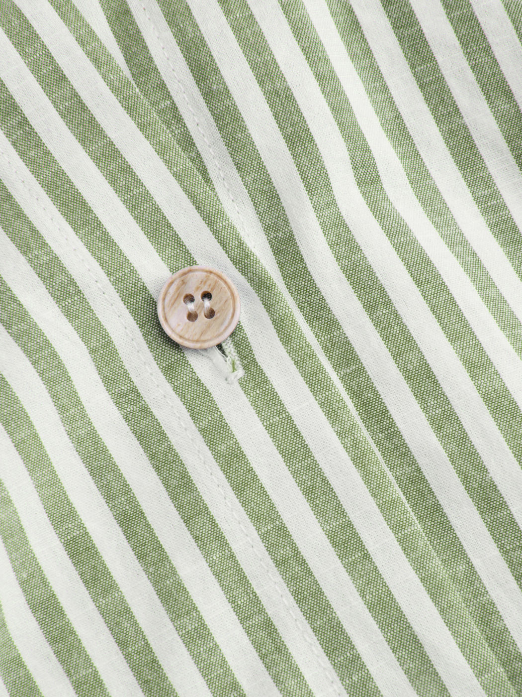 Cotton-blend Collar Striped Knotted Roll-up Long Sleeve Shirt