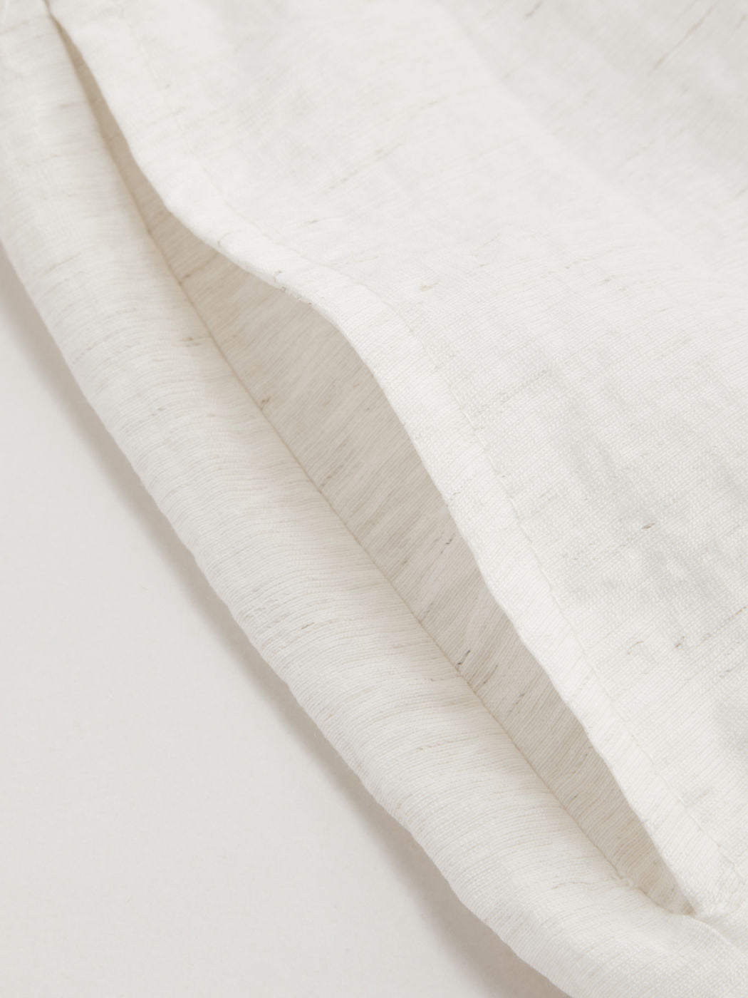 Linen-blend Mid Rise Solid Knotted Pocket Wide Leg Trousers