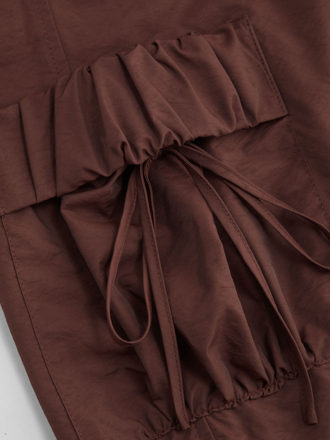 Mid Rise Knotted Pocket Cargo Pants