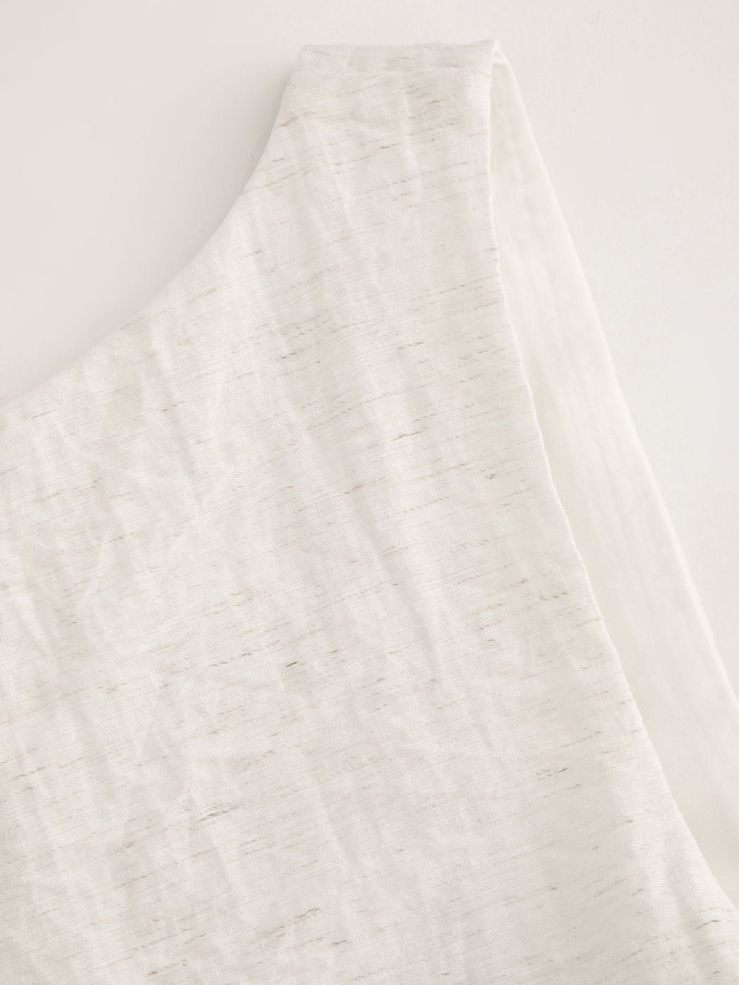 Linen-blend Boat Neck Solid Knotted Backless Mini Dress