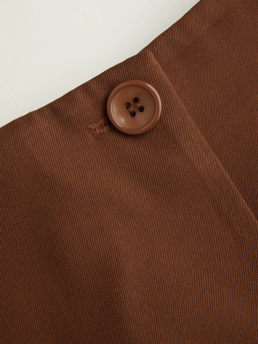 Mid Rise Solid Zipper Button Skirt