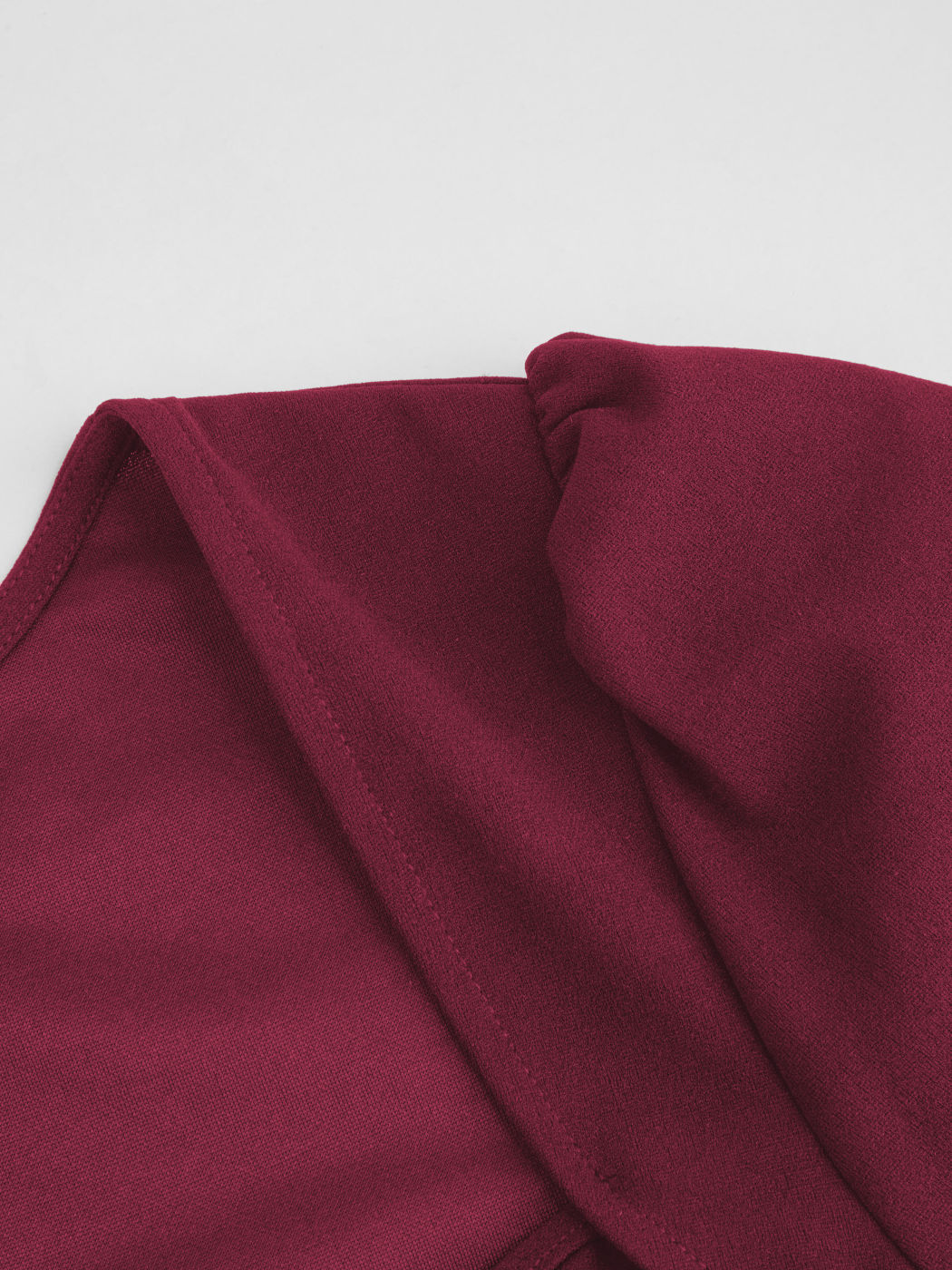 Square Neck Solid Pleated Ruffle Zipper Mini Dress