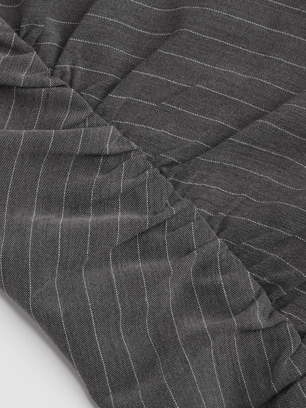Collar Stripe Ruched Half Zip Mini Dress