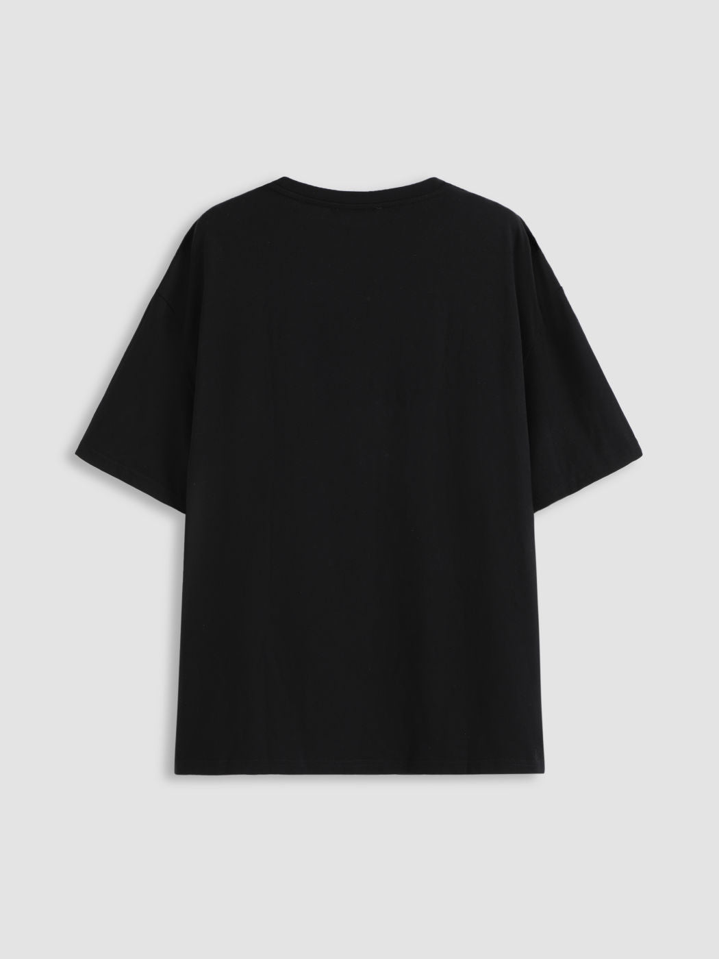 Round Neckline Funny Rabbit Graphic Short Sleeve Oversized Tee