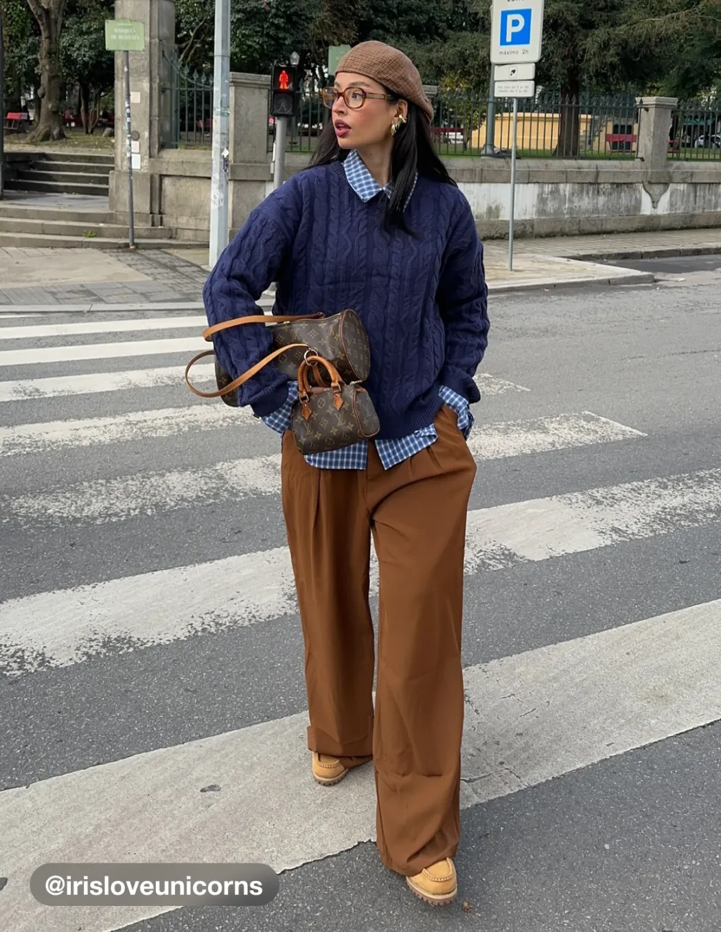 Pleated Wide Leg Trousers