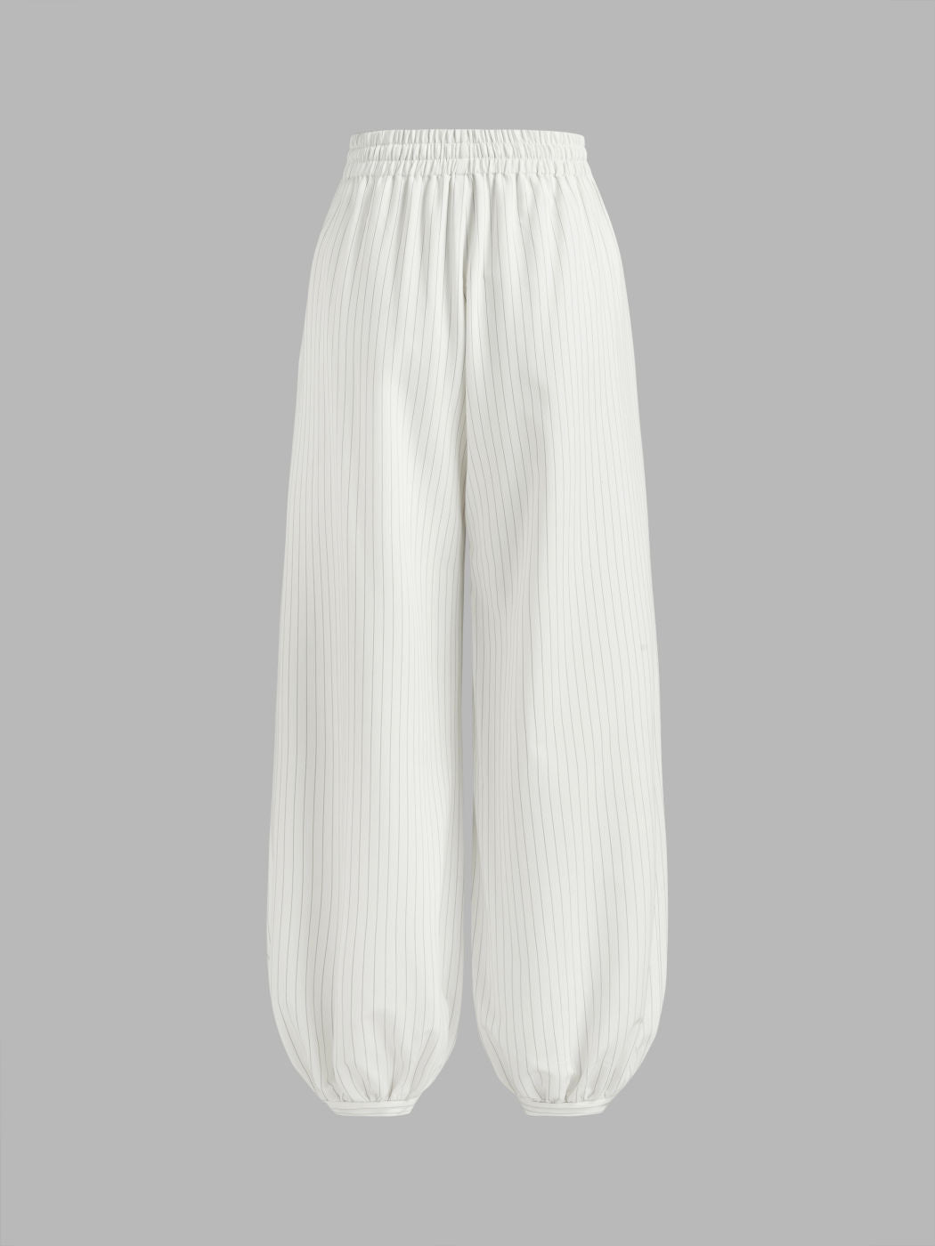 Mid Rise Stripe Elastic Waist Knotted Jogger Sweatpants