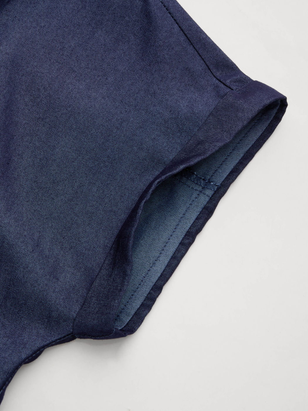 Polo Draped Roll-up Sleeve Shirt