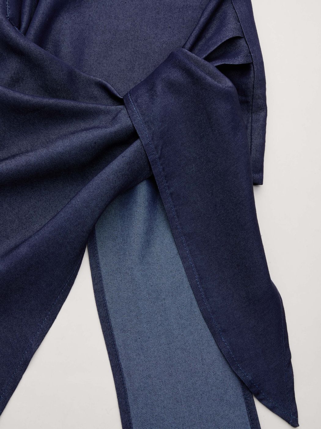 Polo Draped Roll-up Sleeve Shirt
