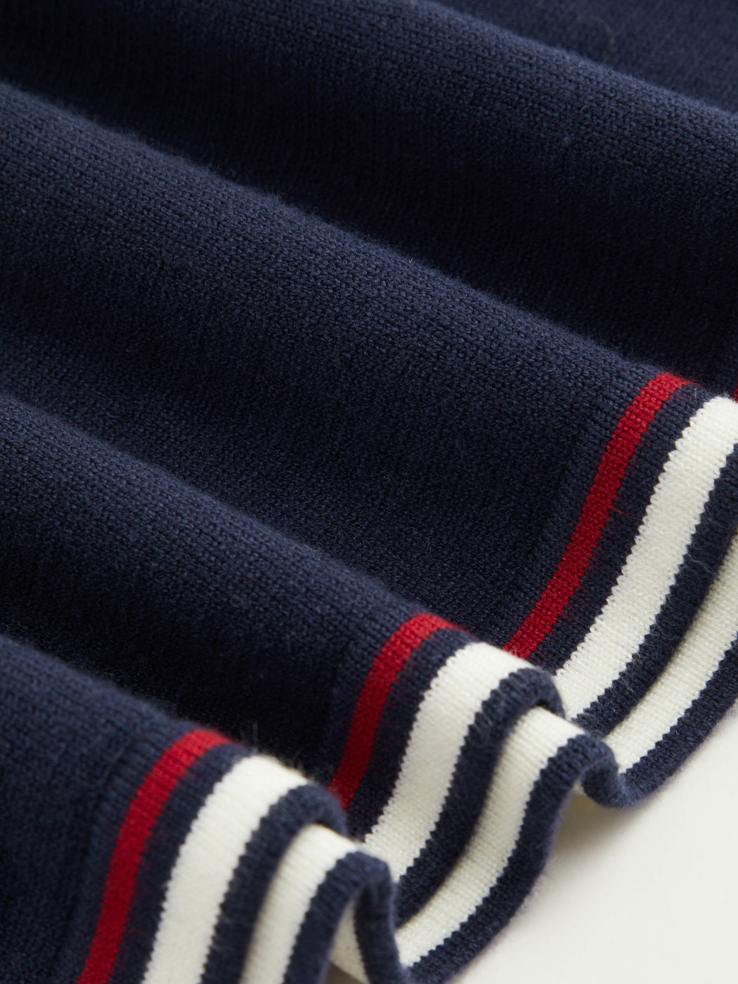 Knit Polo Contrasting Binding Mini Dress