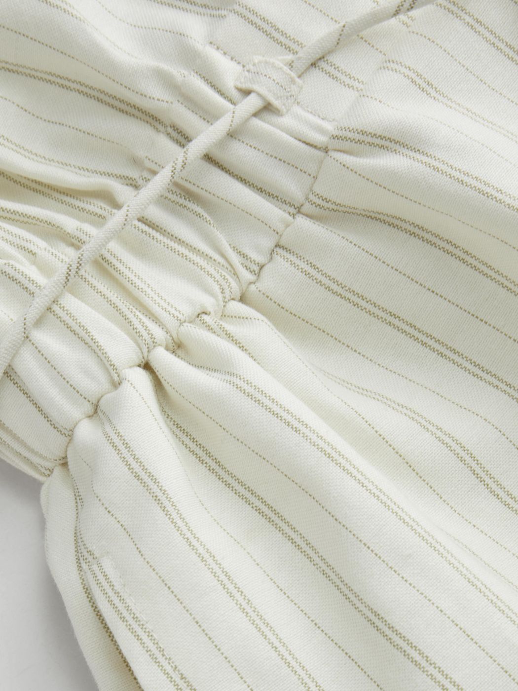Cotton-blend Polo Stripe Romper With Belt