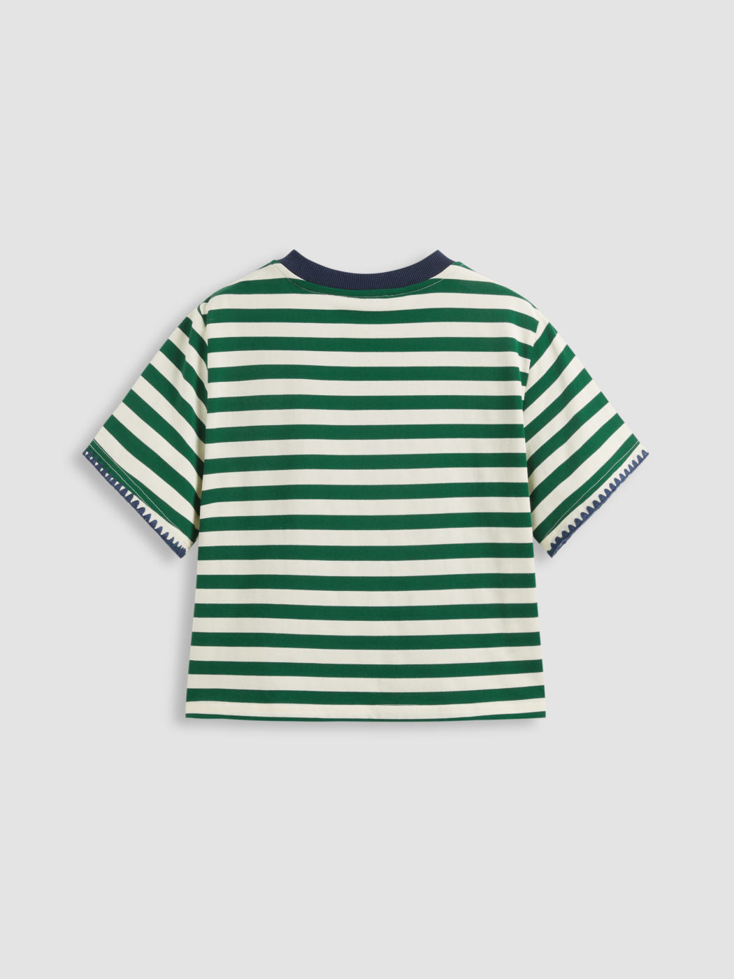 Oversized Cotton-blend Stripe Tee