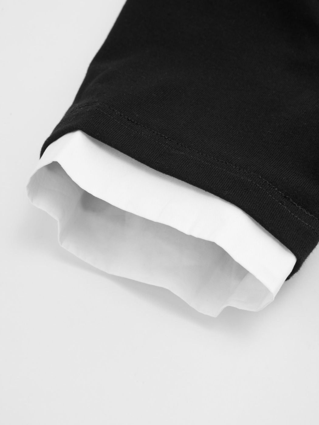 Cotton-blend Polo Two Tone Short Sleeve Top