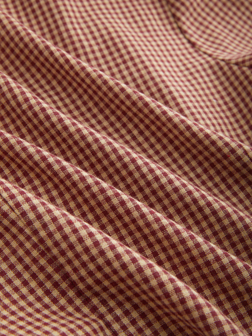 Cotton-blend V-neck Gingham Lettuce Trim Broderie Anglaise Top