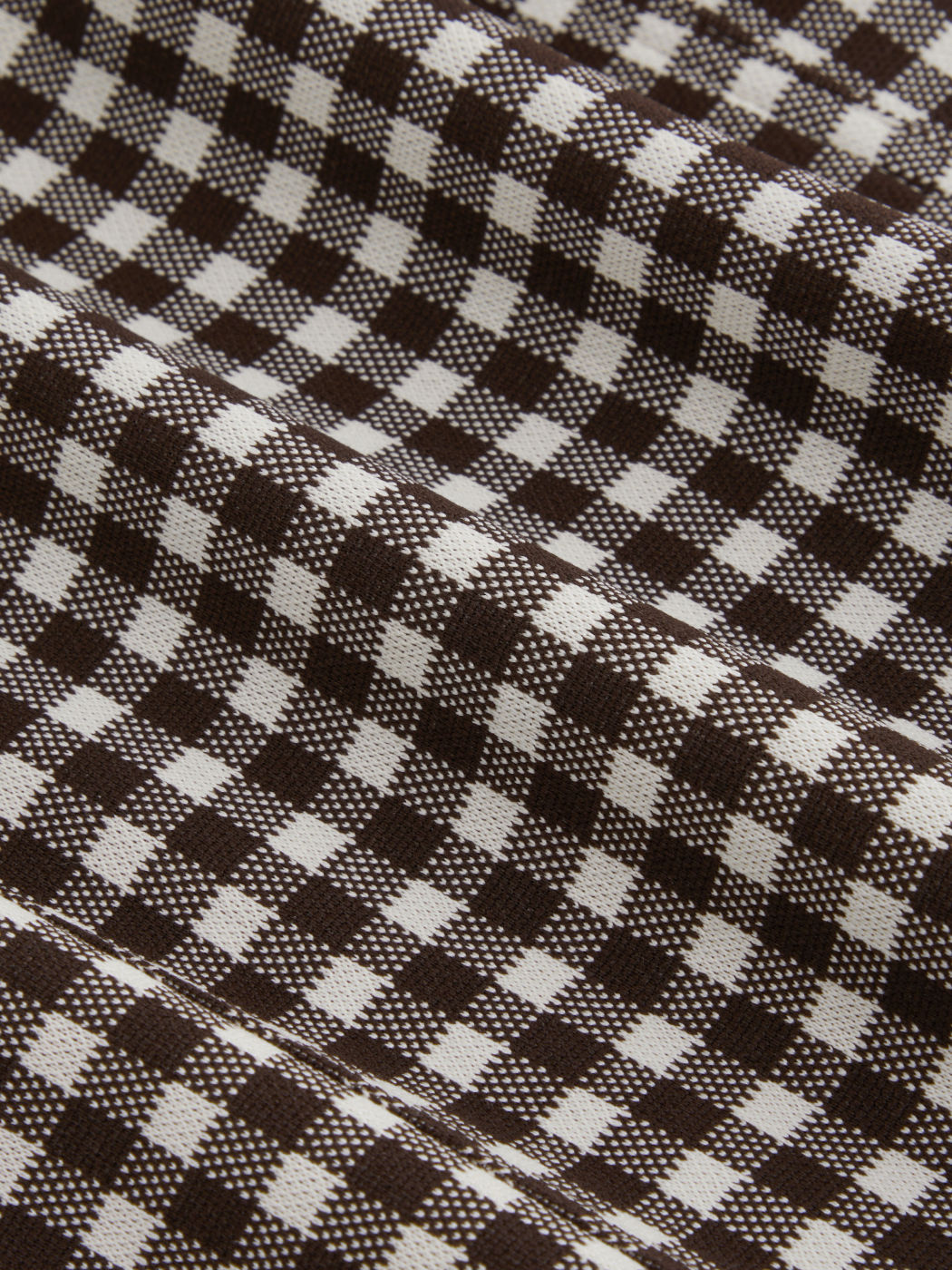 Peter Pan Collar Gingham Button Puff Sleeve Top
