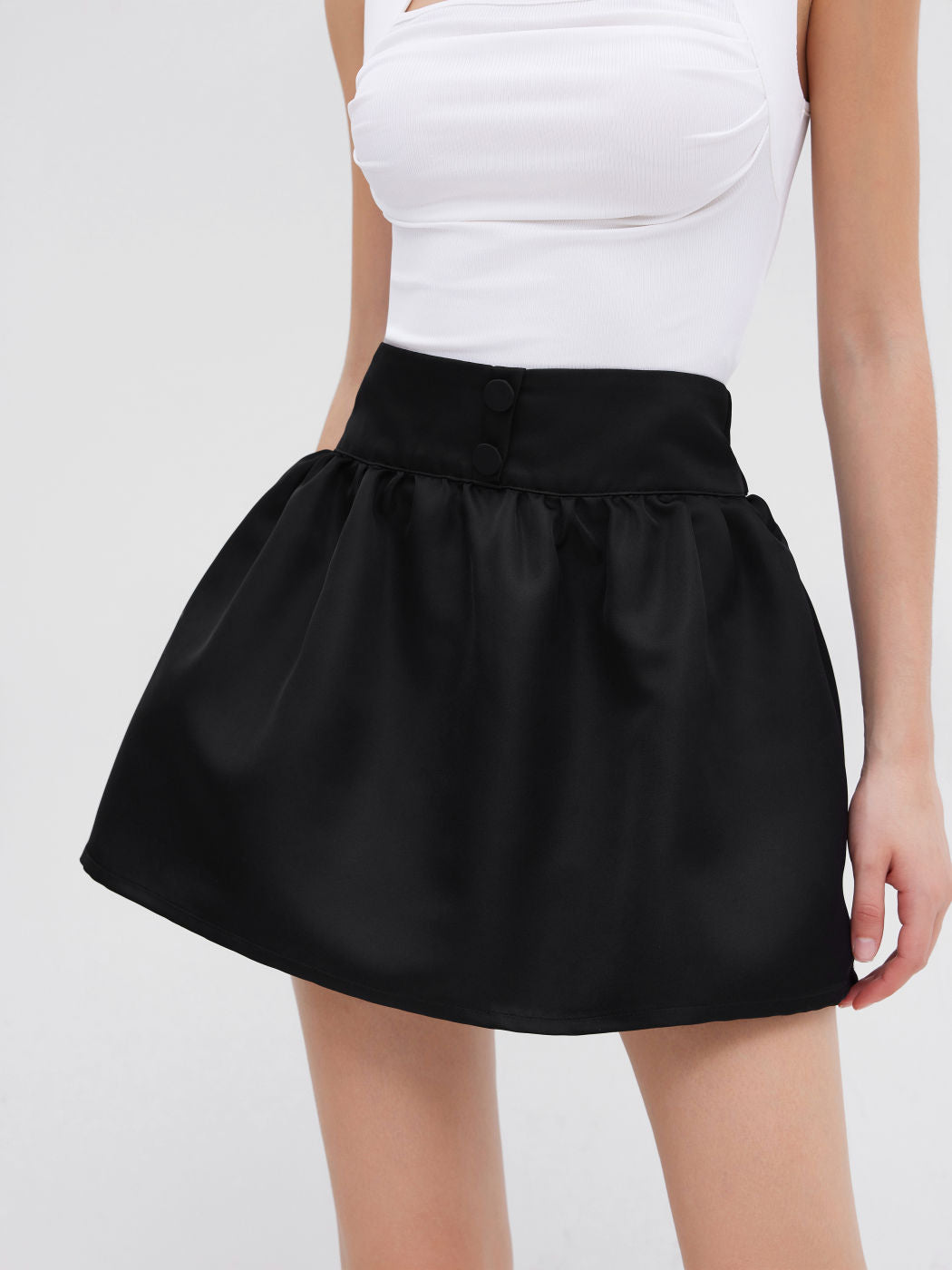 High Rise Bowknot Mini Skirt