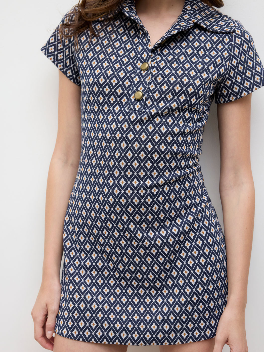 Polo Geometric Mini Dress