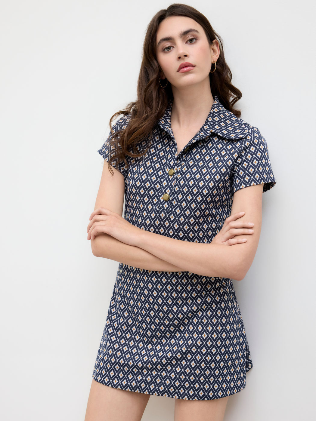 Polo Geometric Mini Dress