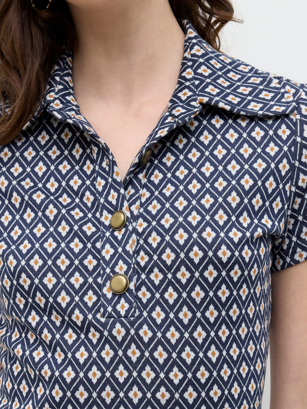 Polo Geometric Mini Dress