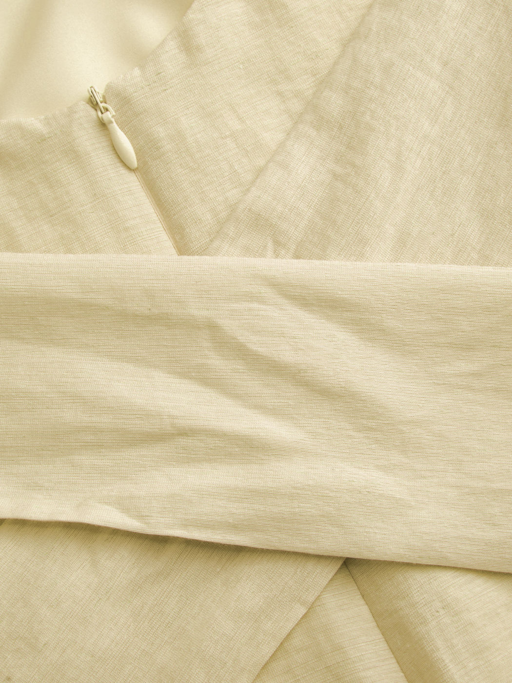 Linen-blend Boat Neck Solid Knotted Backless Mini Dress