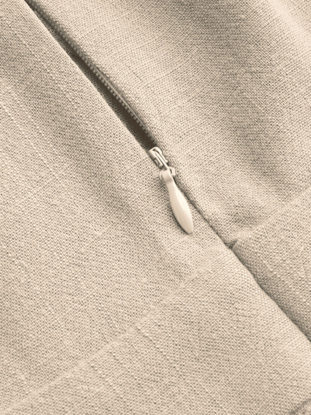 Linen-blend V-neck Solid Ruffle Split Maxi Dress