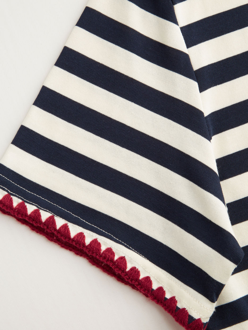 Oversized Cotton-blend Stripe Tee