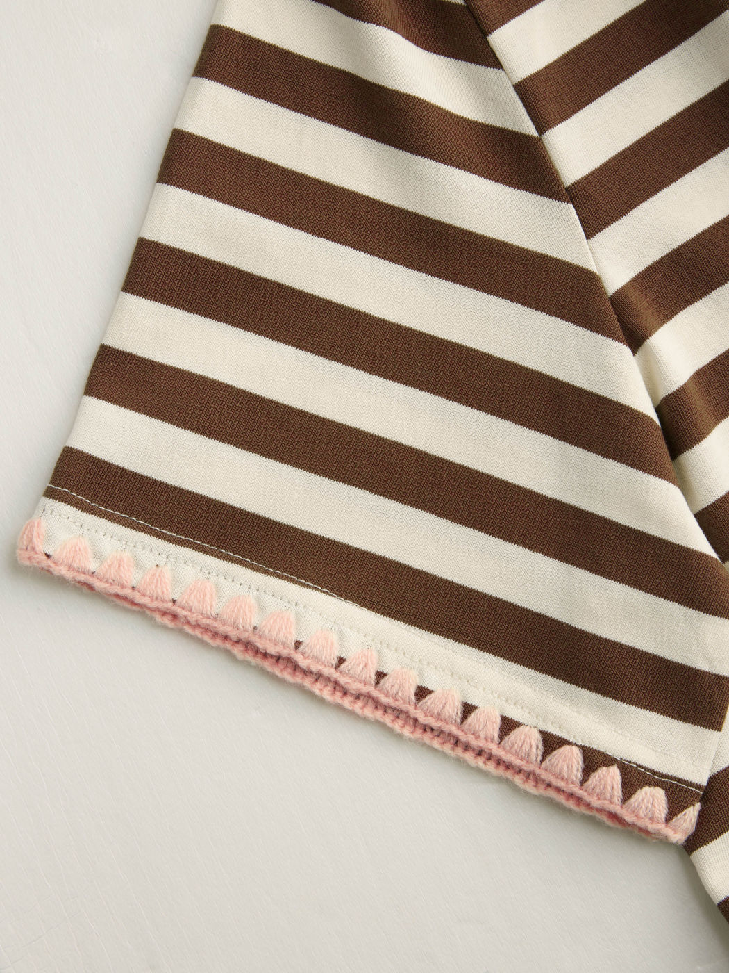 Oversized Cotton-blend Stripe Tee