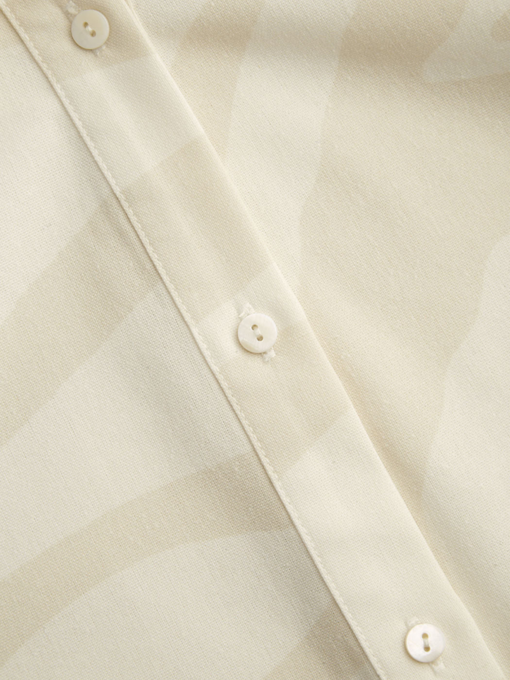 Linen-blend Polo Neck Zebra Stripe Oversized Shirt
