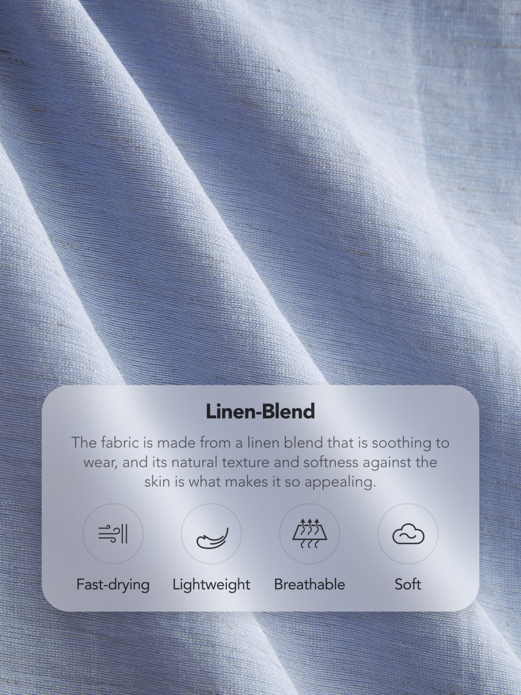 Linen-blend Polo Neck Oversized Long Sleeve Shirt